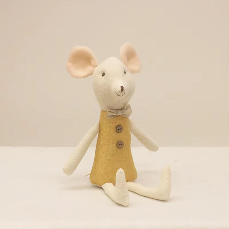 Cute Stuffed Animals Mouse Dolls Family Dollhouse Mini Plush Christmas Birthday Gifts Little Mouse Plush Dolls