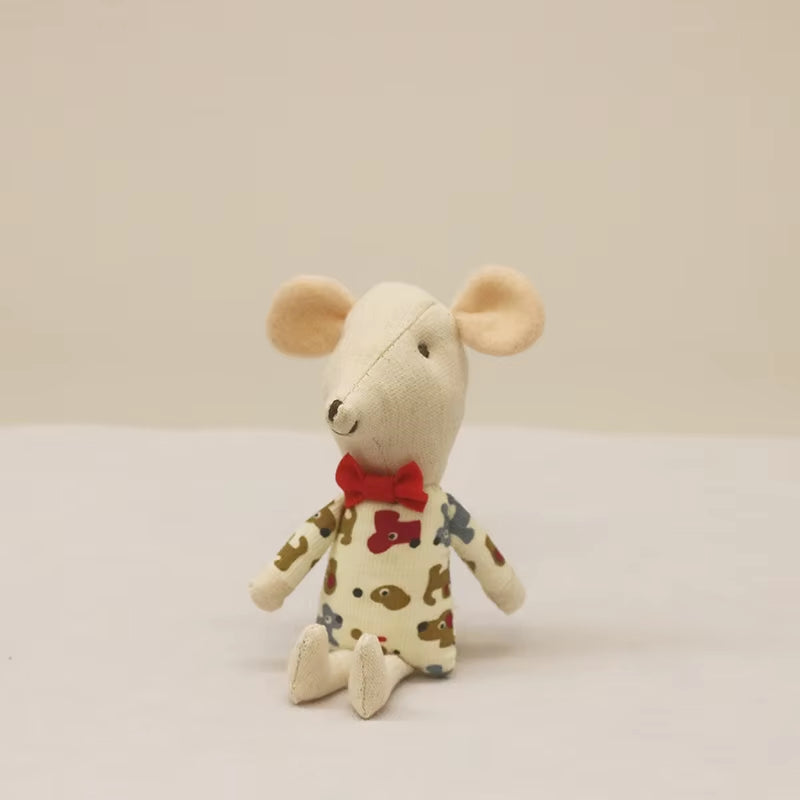 Cute Stuffed Animals Mouse Dolls Family Dollhouse Mini Plush Christmas Birthday Gifts Little Mouse Plush Dolls