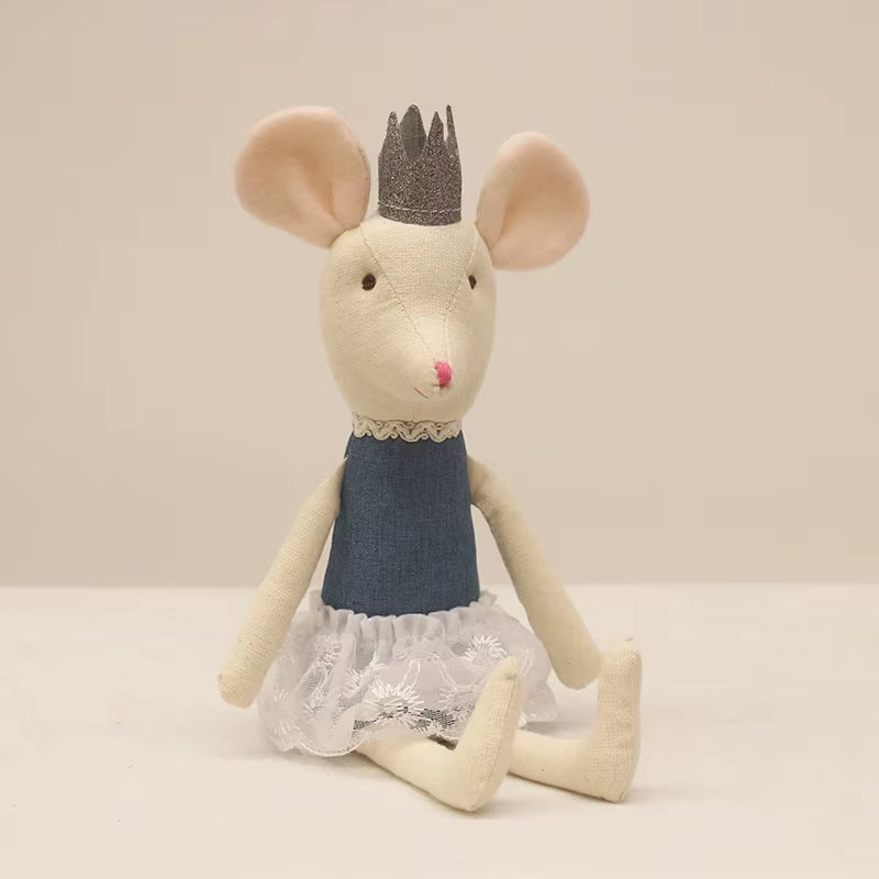 Cute Stuffed Animals Mouse Dolls Family Dollhouse Mini Plush Christmas Birthday Gifts Little Mouse Plush Dolls
