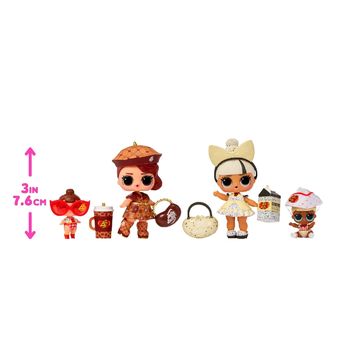 LOL Surprise Loves Mini Sweets Deluxe Series 2 with 4 Dolls, Accessories, Limited Edition Dolls, Candy Theme, Jelly Belly Theme, Collectible Dolls- Great Gift for Girls Age 4+