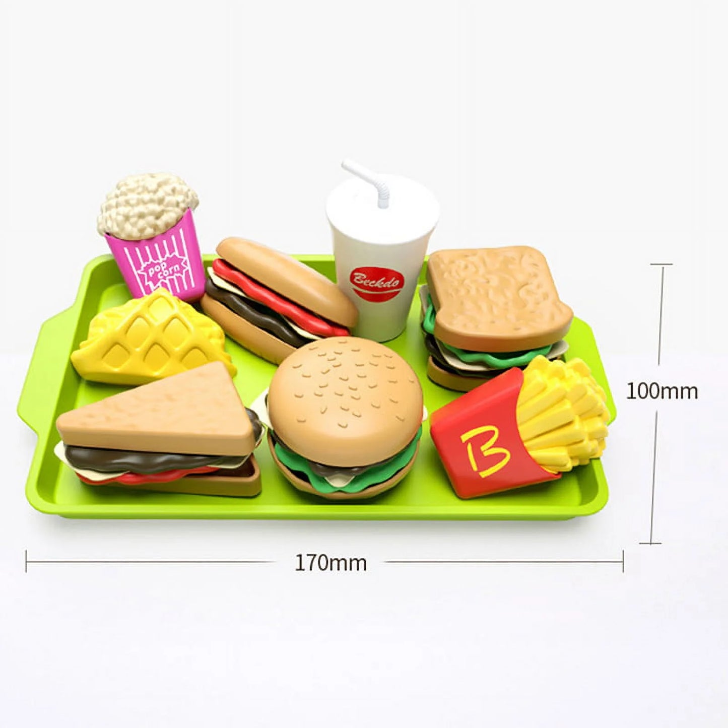 Toys Set Play House Kitchen Sandwich Fries Burger Children'S Toy DIY Fast Food