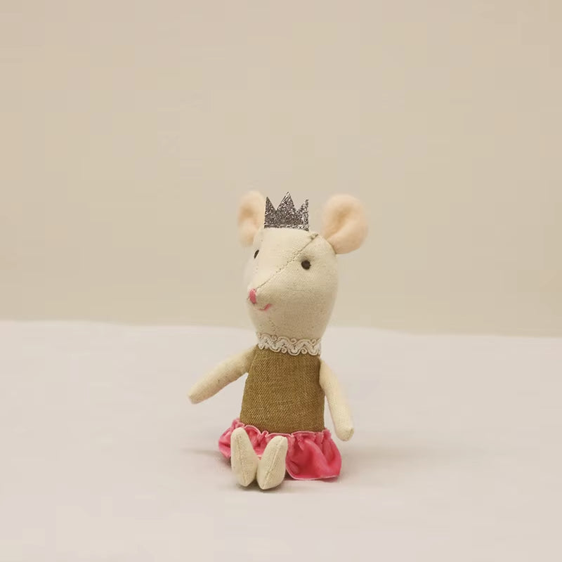 Cute Stuffed Animals Mouse Dolls Family Dollhouse Mini Plush Christmas Birthday Gifts Little Mouse Plush Dolls