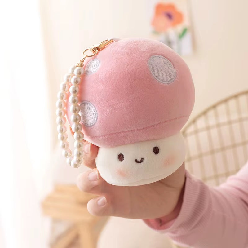 Cute Mushroom Pendant 10Cm Small Size Key Backpack Decoration Pendant Kids Toys