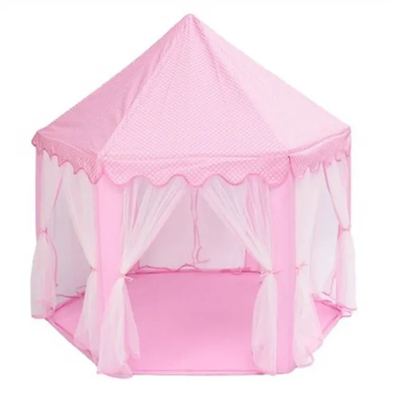 Folding Princess Castle Tent Kids Outdoor Funny Play House Canopy Tent
