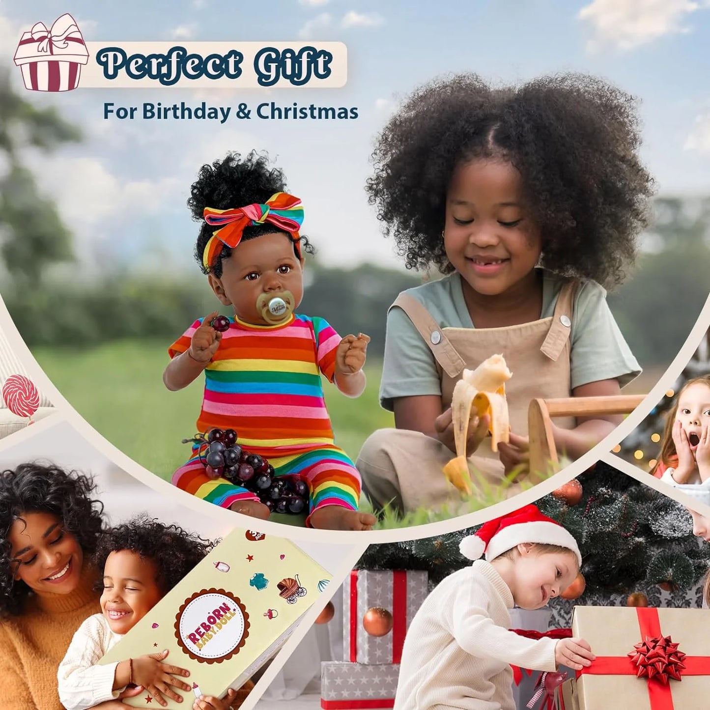 RSG Lifelike Reborn Baby Dolls 17 Inch Newborn Baby Dolls Soft Body Real Life Baby Dolls with Gift Box for Kids Age 3+