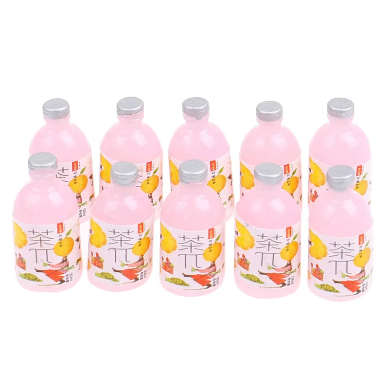 3/5/6/8/10Pcs 1/12 Dollhouse Miniature Resin Bottle Simulation Wine Bottle Beverage Bottle Model Dollhouse Accessories