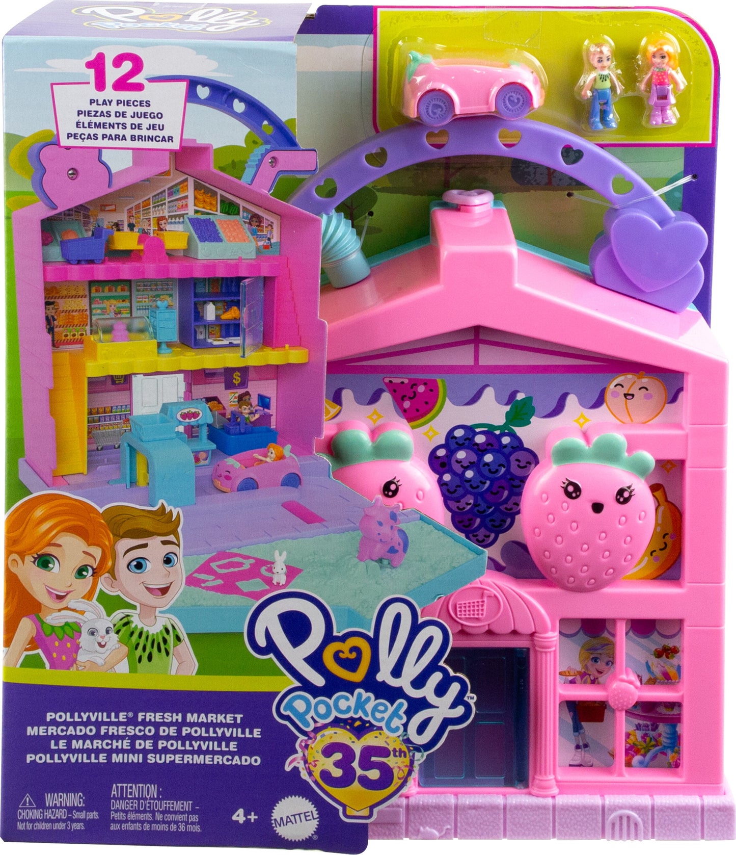 Dolls & Playset, Food Toy with Micro Dolls and Accessories, Multi-Color