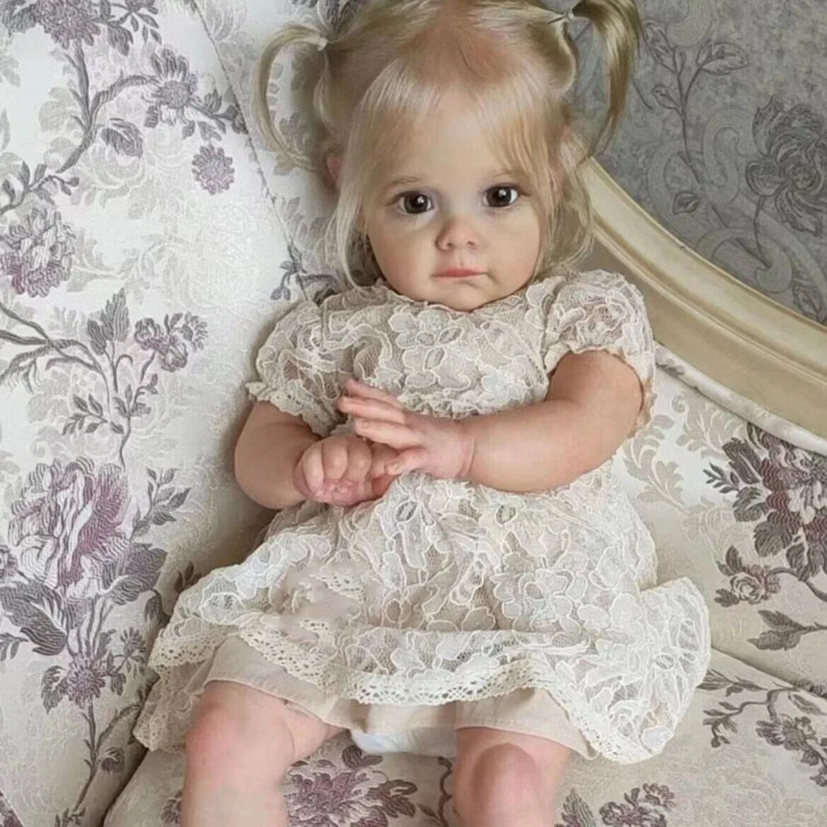 Handmade High-Quality Reborn Dolls Realistic Finished Products Handmade Art Collections Dolls Girls' Gifts Birthday Gifts