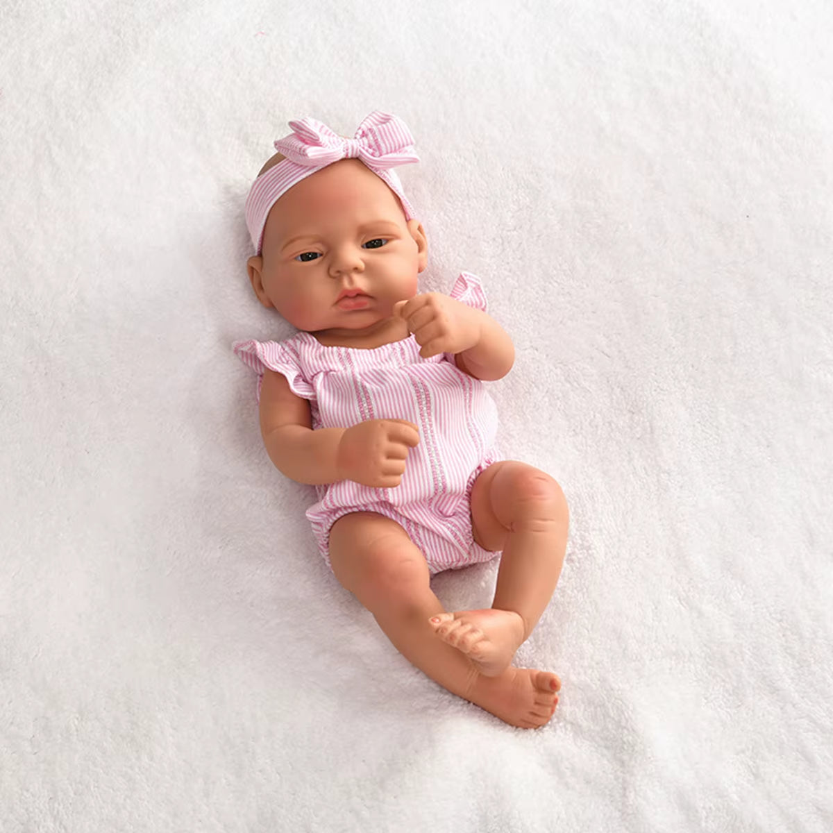 17Inch 45Cm Reborn Dolls Baby Dolls Toys Girl Lifelike Reborn Dolls Full Body Silicone Girl Doll Bebe Doll Toys Christmas Gifts