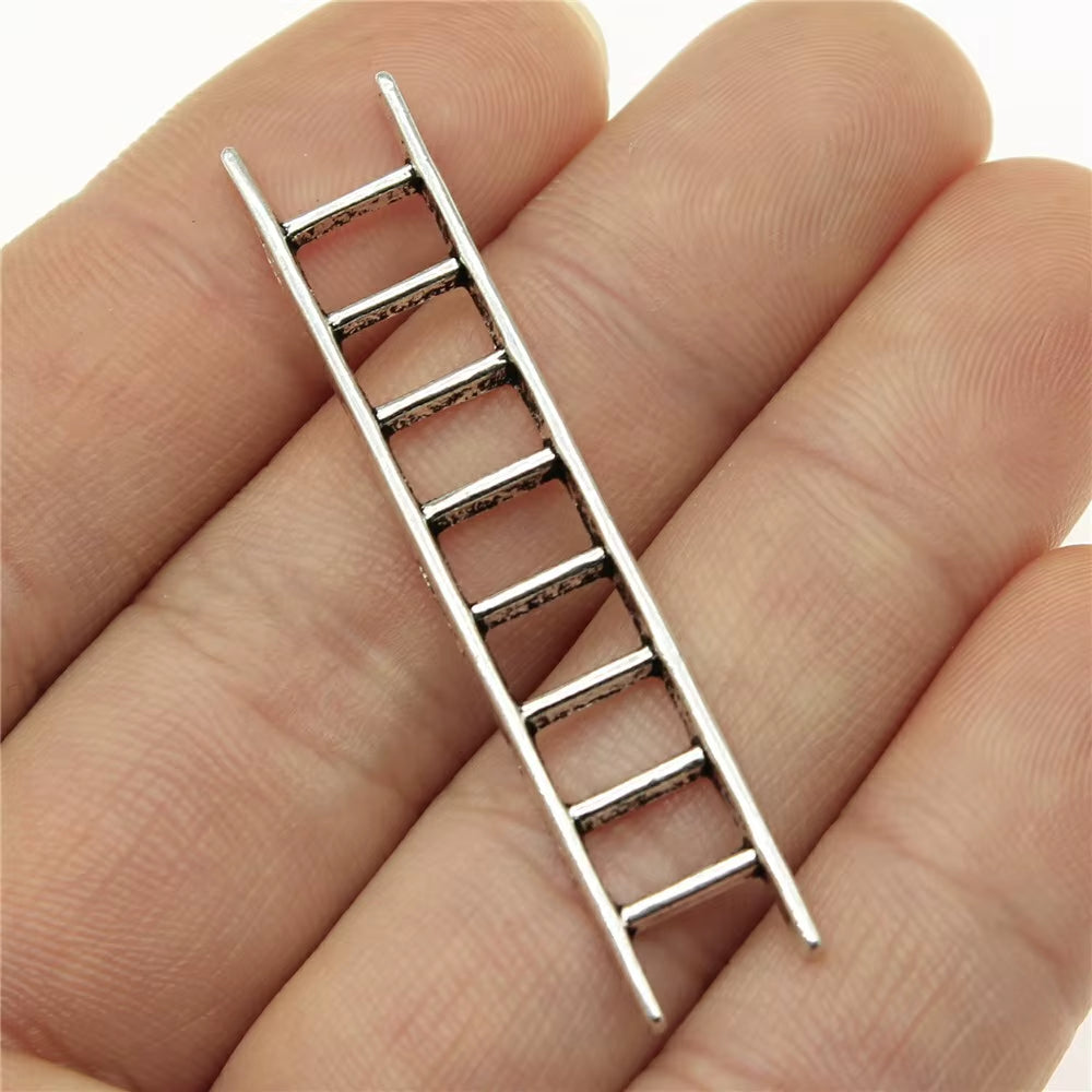 10Pcs 51X10Mm 3 Colors Antique Gold Color Antique Silver Color Antique Bronze Ladders Pendant Charms for Jewelry Making
