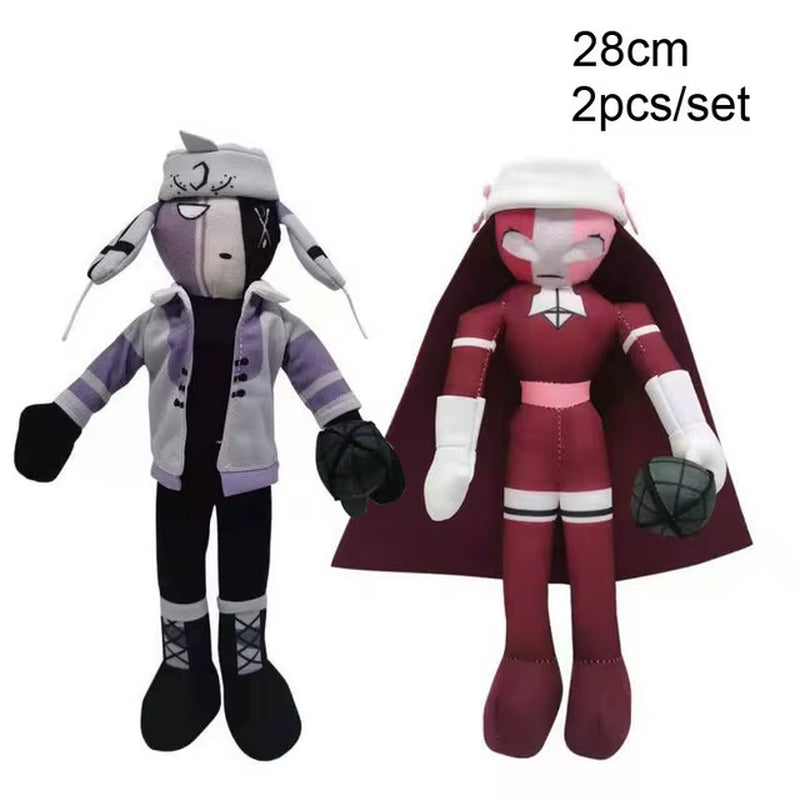 Hot 25Cm Soft Spooky Skid Pump Garcello Lemon Monster Stuffed FNF Boy Dolls Friday Night Funkin Plush Toys Halloween Gifts