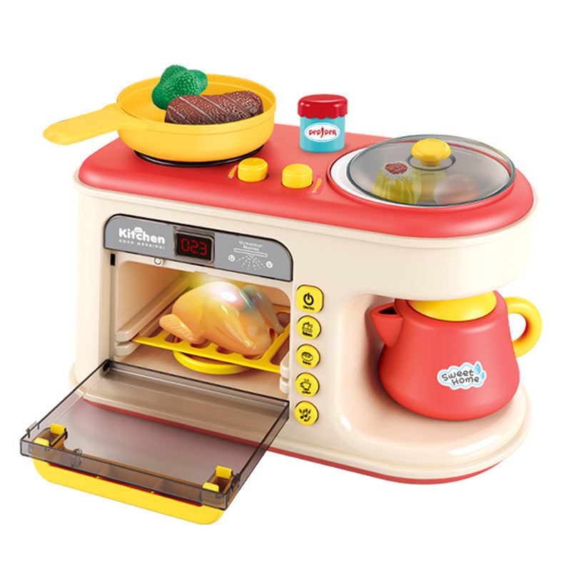 Children'S Play House Kitchen Toys Simulation Kitchenware Breakfast Machine Toys