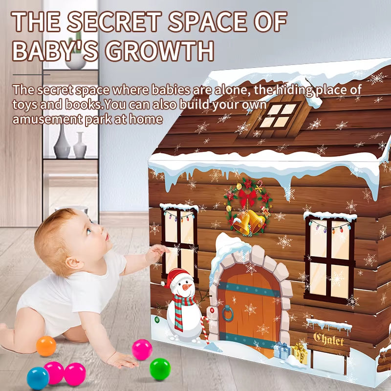 Snow House Shape Kids Children Playhouse Tent Indoor Outdoor Infant Toddler Game Play Tents Play House
