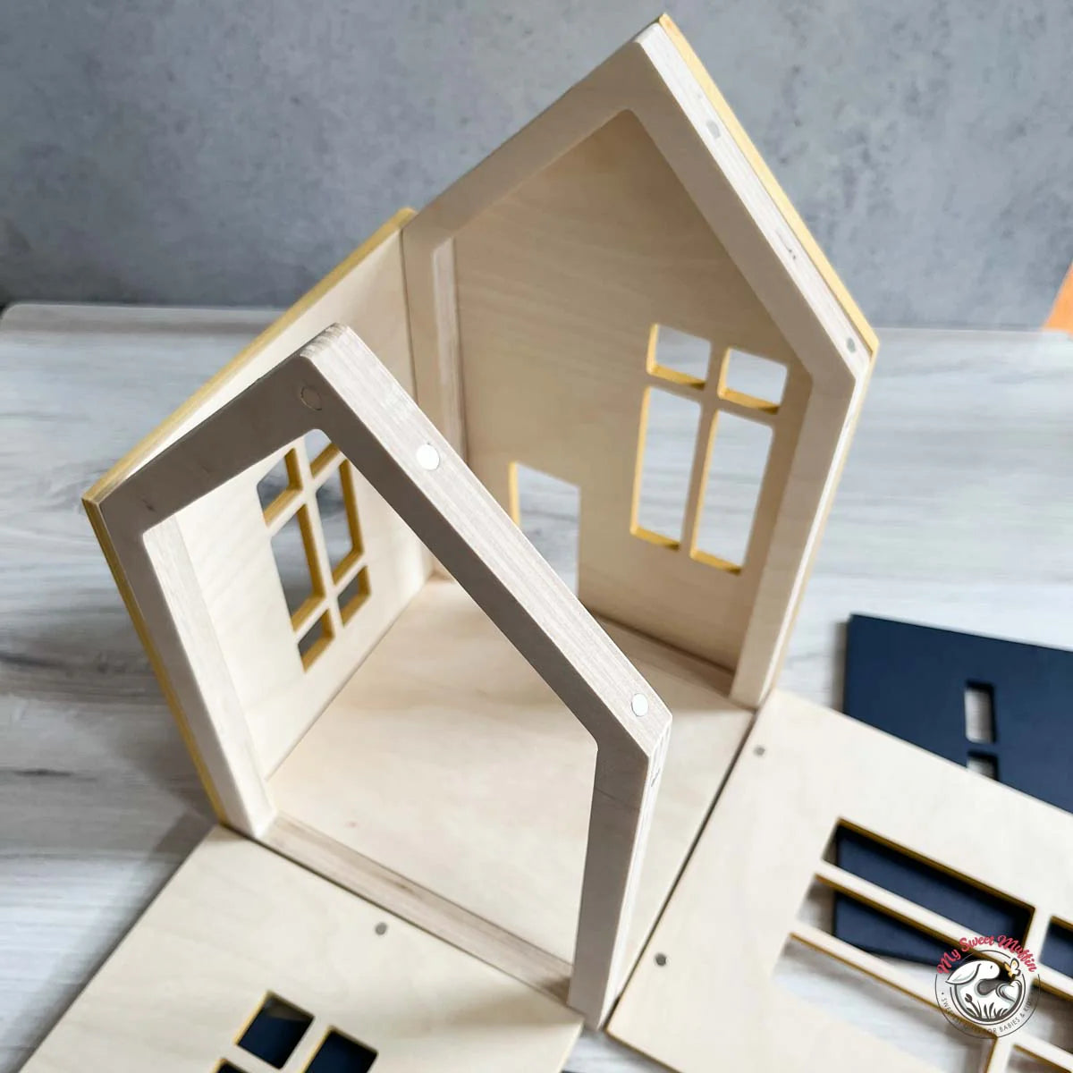 Magnetic Wooden Doll House, Large