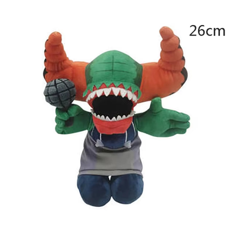 Hot 25Cm Soft Spooky Skid Pump Garcello Lemon Monster Stuffed FNF Boy Dolls Friday Night Funkin Plush Toys Halloween Gifts