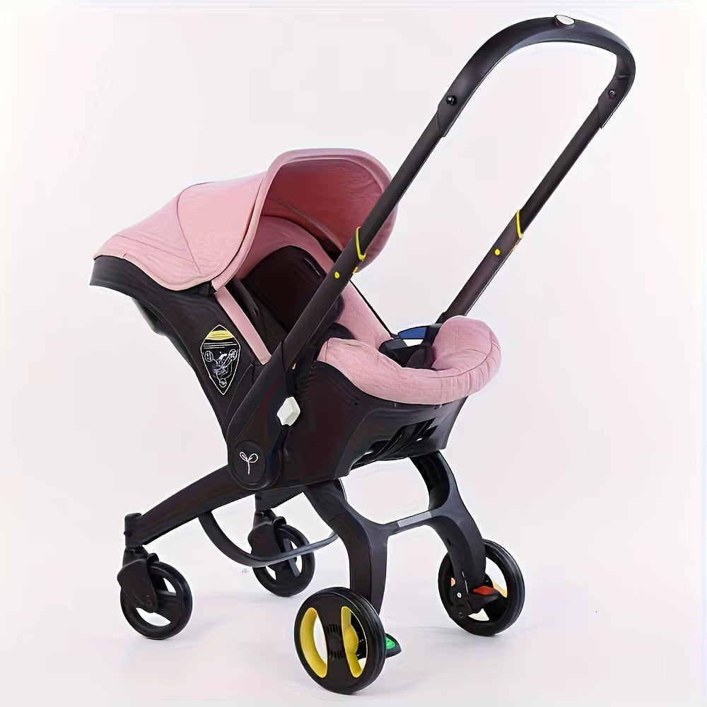 Baby Stroller 3 in 1 Pram Carriages for Newborn Lightweight Buggy Travel System Multi-Function Cart