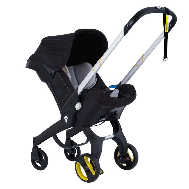 Baby Stroller 3 in 1 Pram Carriages for Newborn Lightweight Buggy Travel System Multi-Function Cart