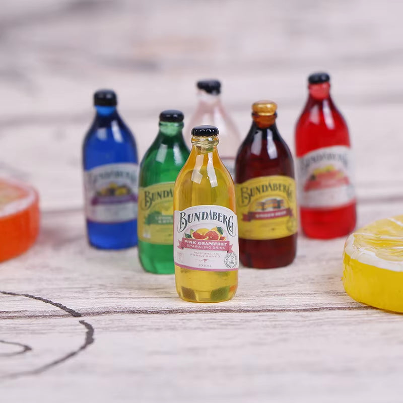 3/5/6/8/10Pcs 1/12 Dollhouse Miniature Resin Bottle Simulation Wine Bottle Beverage Bottle Model Dollhouse Accessories