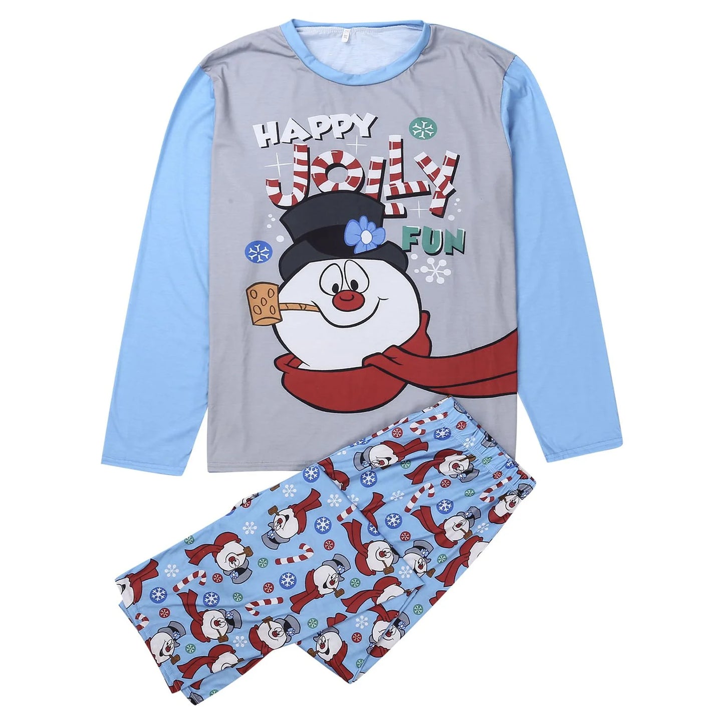 Family Matching Christmas Snowman Pajamas Set Pjs Xmas Gift Sleepwear Nightwear Outfit Clothes