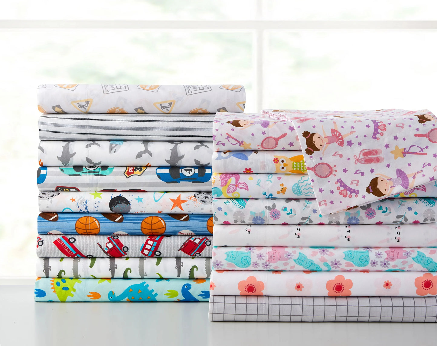 Kute Kids 4-Piece Ultra Soft Maria Multicolor Microfiber Woven Sheet Set, Queen