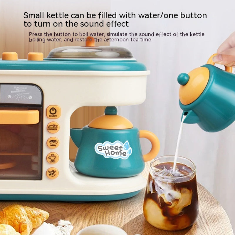 Children'S Play House Kitchen Toys Simulation Kitchenware Breakfast Machine Toys