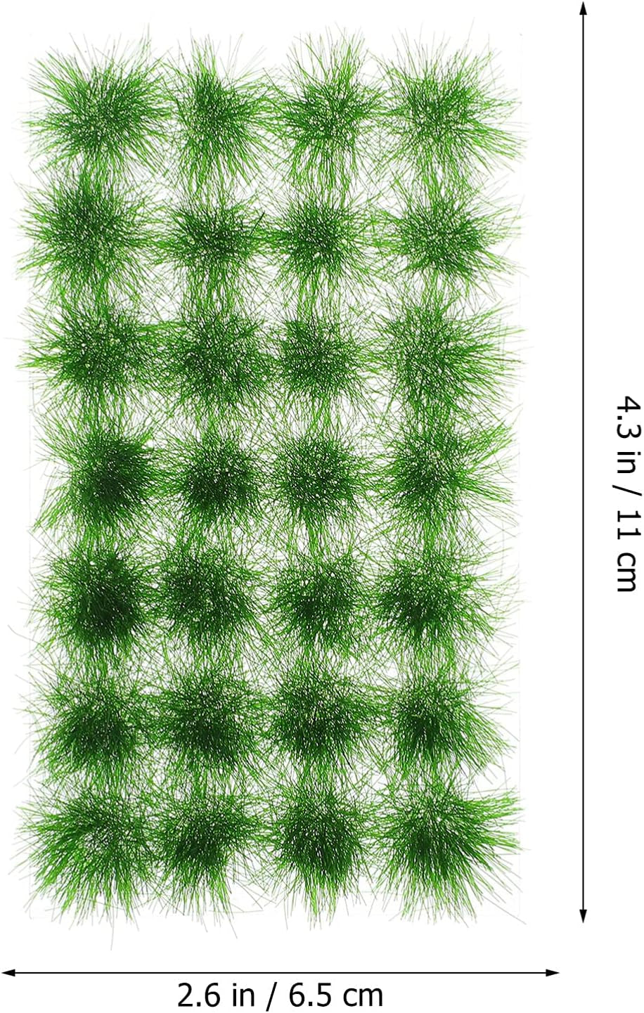 1 Box Artificial Grass Flower Cluster Tufts Green Grass Railway Grass Tufts Flower Grass Tufts Static Flower Tufts Model Grass Mat Bushes for Static Scenery Model Leaf Mini Plastic