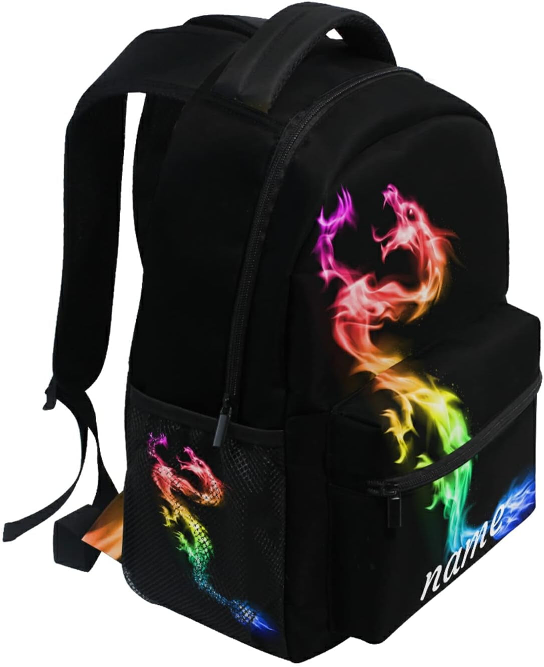 Dragon Backpack for Kids Boys Girls, Rainbow Galaxy Monster Backpacks School Bookbag Book Bag Rucksack Daypack Shoulder Bag
