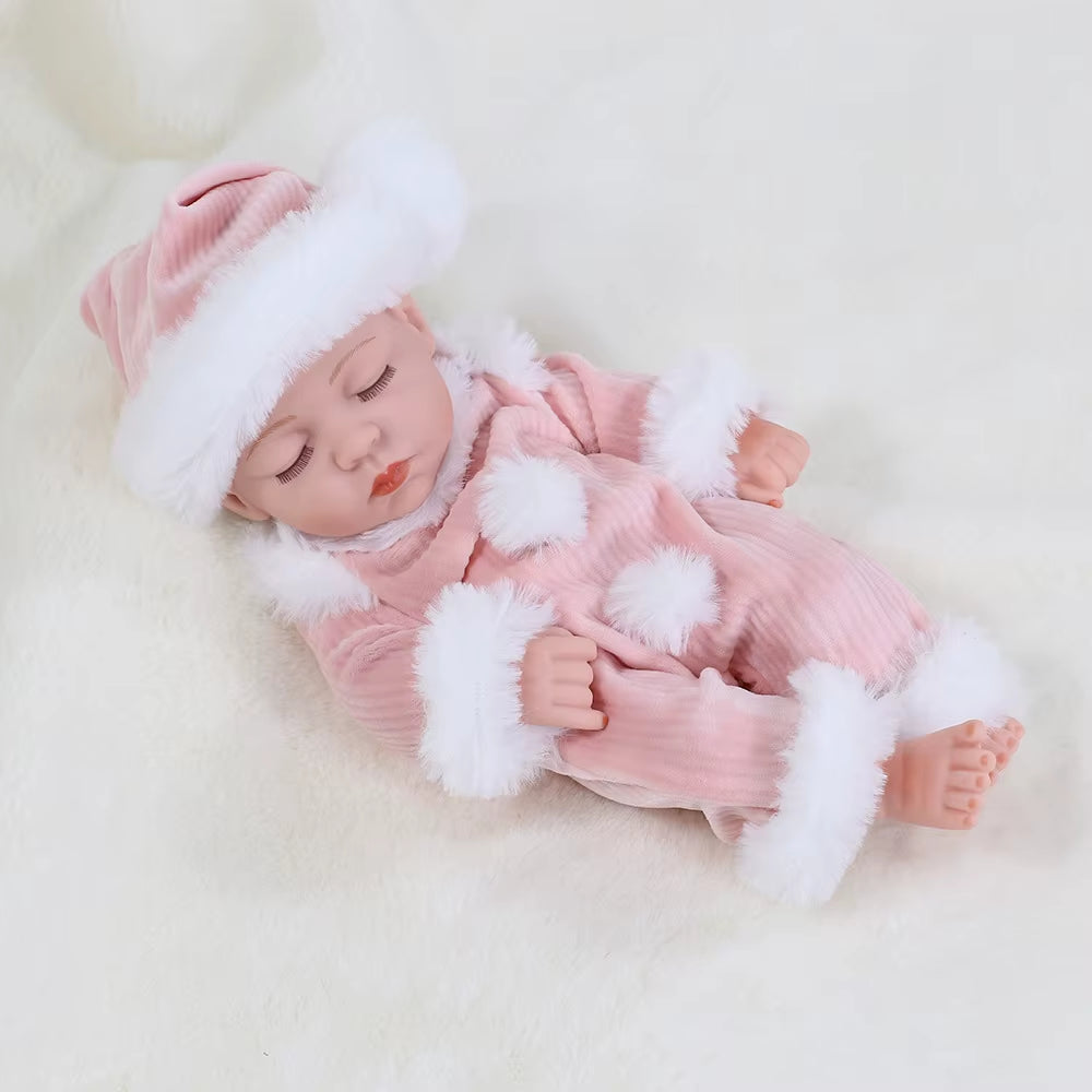 30Cm Reborn Baby Dolls Realistic Dolls Toys Girl Real Lifelike Baby Dolls Reborn Full Body Silicone Baby Doll Christmas Gifts