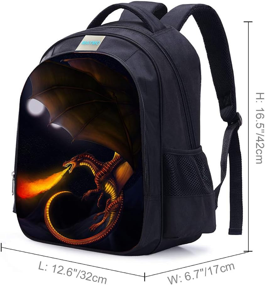Dragon Backpack for Boys School Kids Bookbag (26L)