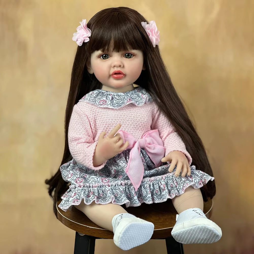 Lifelike Baby Dolls 3D Skin Rebirth Dolls Soft Body Real Life Baby Dolls with Visible Veins for Kids for Collection