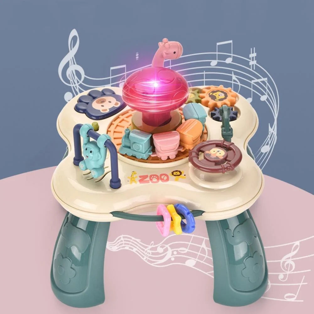 Baby Toys, Learning Musical Table, Activity Table for 1 2 3 Years Old - Toddler Kids Learning Cube with Lights, Skill Development