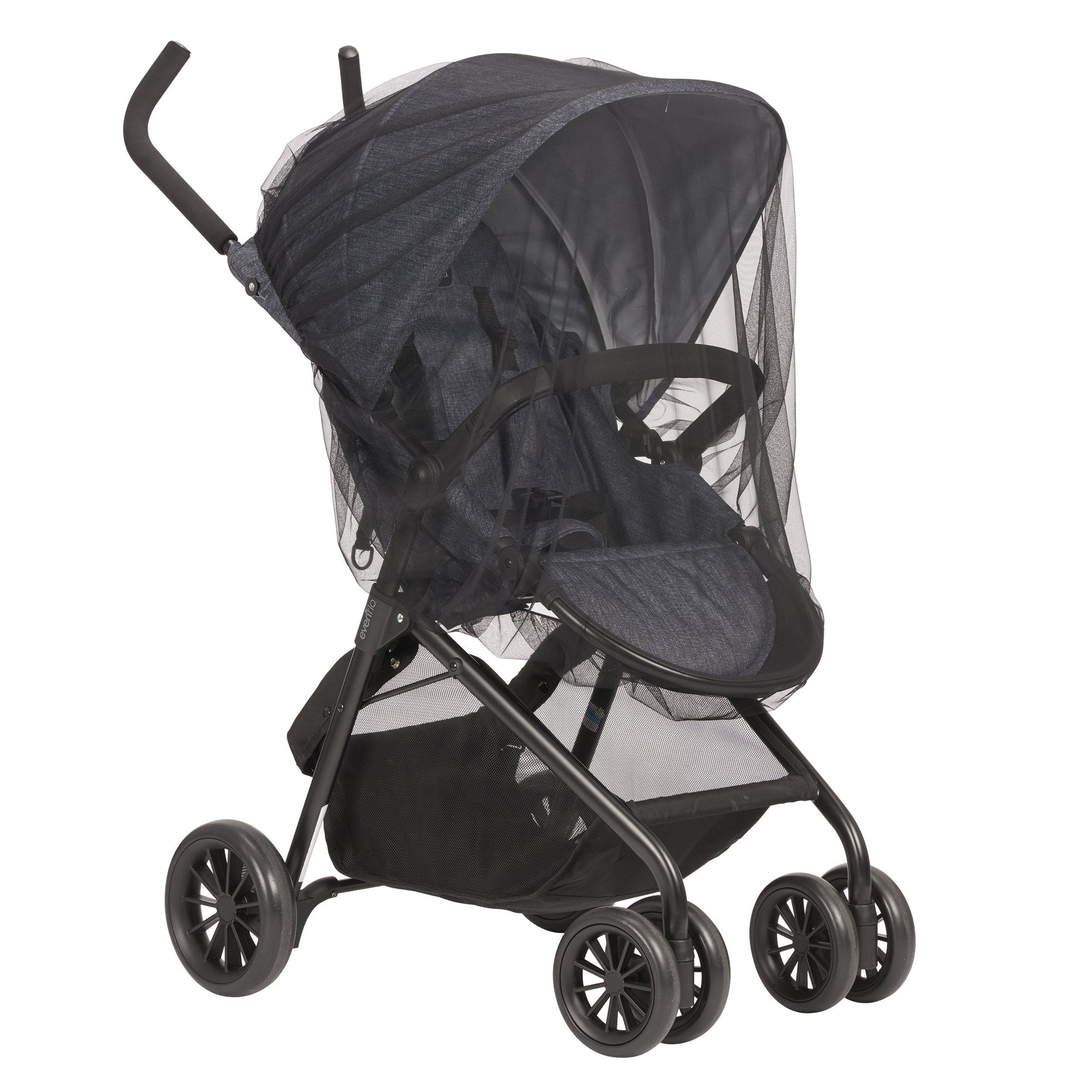 Baby Stroller Netting - Black, One Size