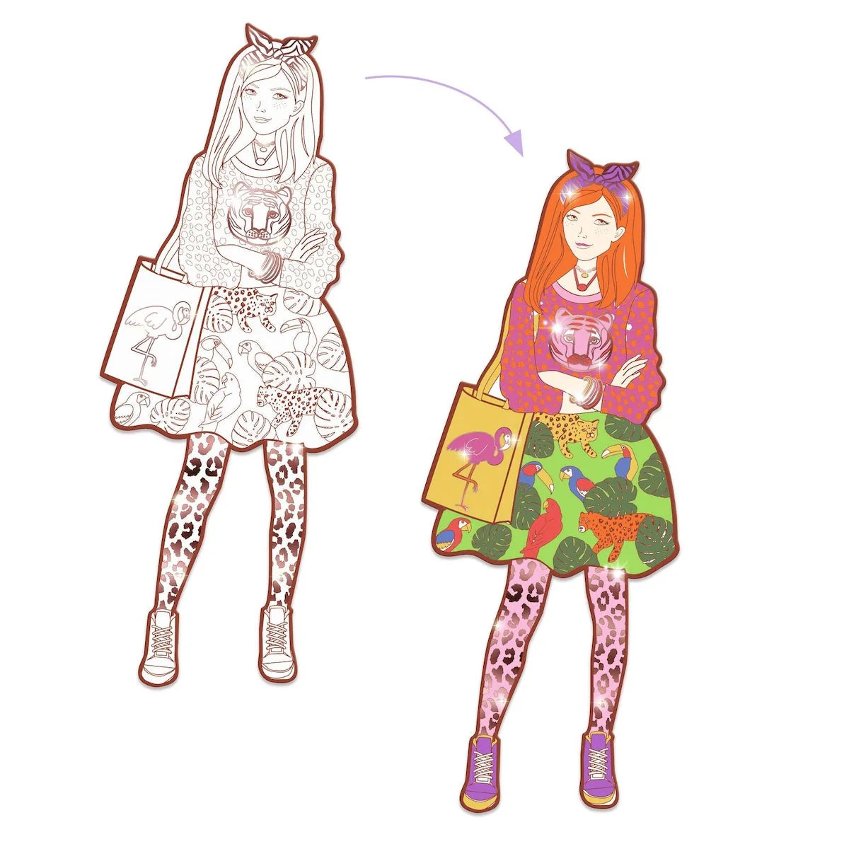 Demoiselle Coloring Paper Dolls