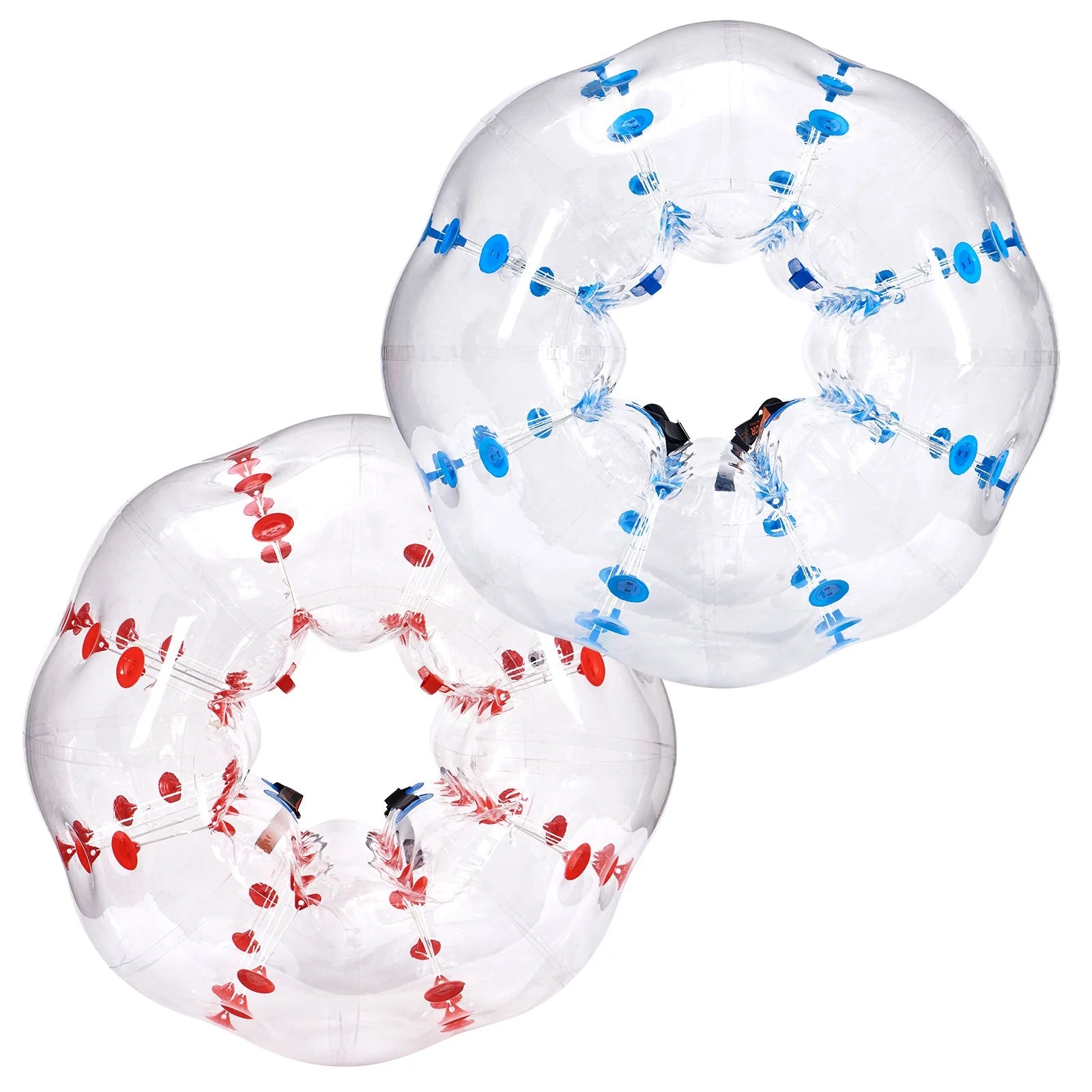 VEVOR Inflatable Bumper Balls 2-Pack, 5FT/1.5M Body Sumo Zorb Balls for Teen & Adult, 0.8Mm Thick PVC Human Hamster Bubble Balls for Outdoor Team Gaming Play, Bumper Bopper Toys for Garden, Yard, Park