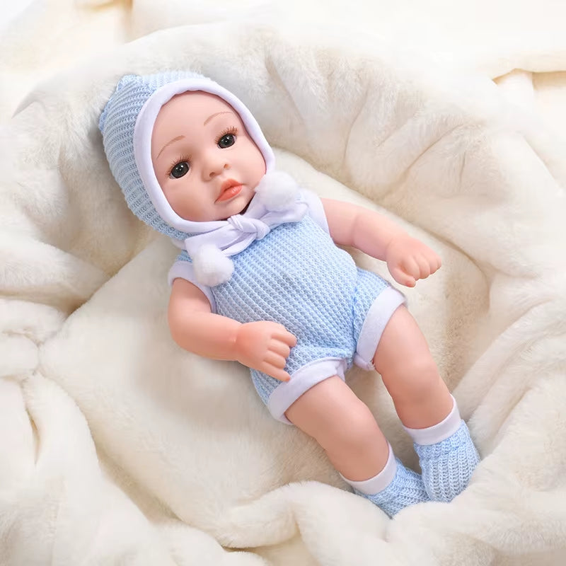 30Cm Reborn Baby Dolls Realistic Dolls Toys Girl Real Lifelike Baby Dolls Reborn Full Body Silicone Baby Doll Christmas Gifts