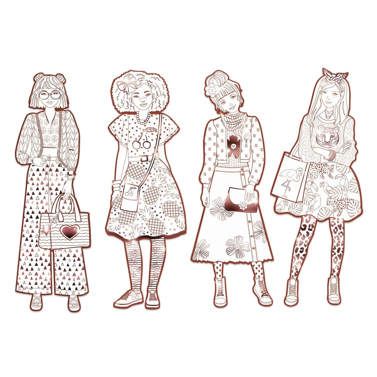 Demoiselle Coloring Paper Dolls