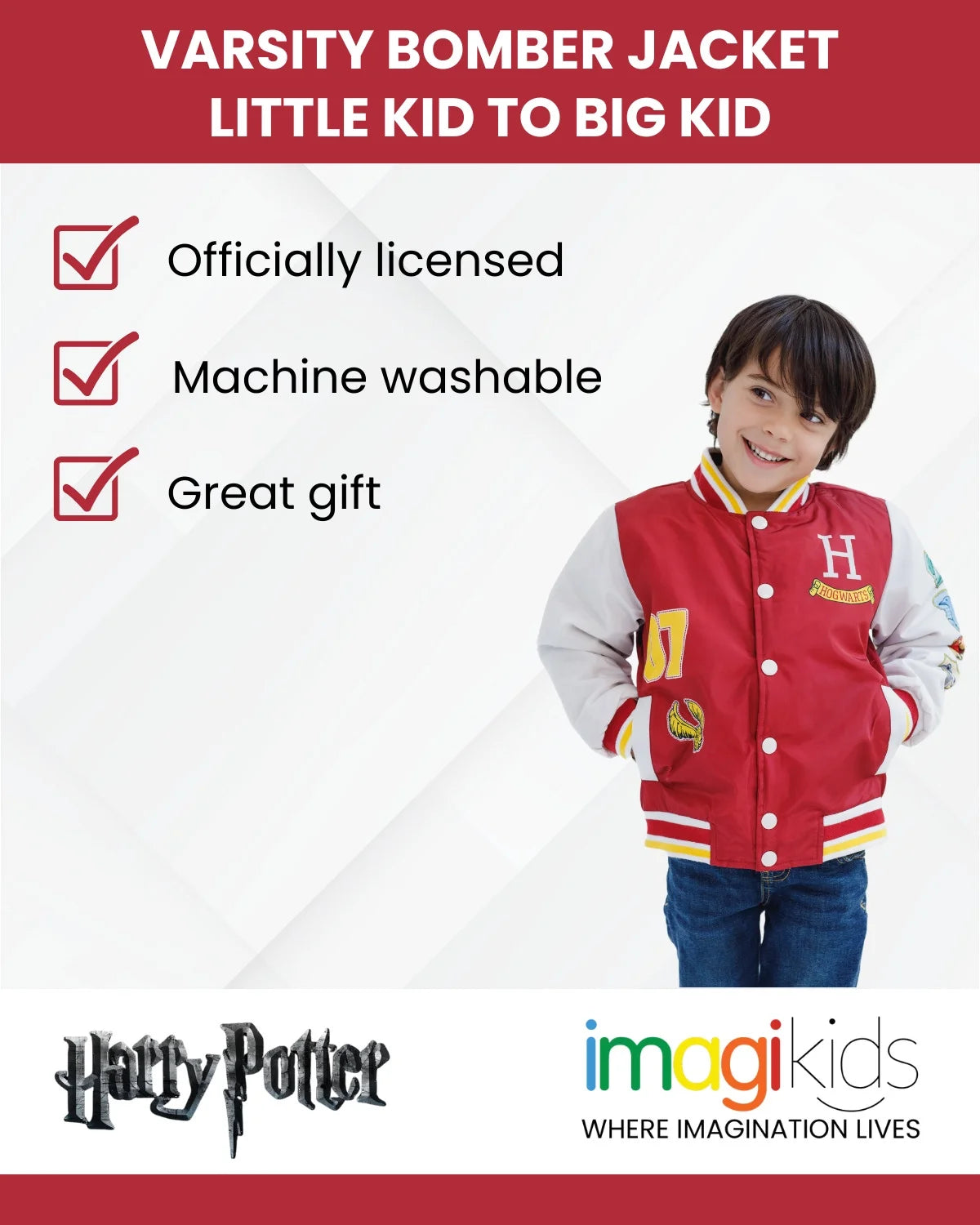 Varsity Bomber Jacket Logo Little Kid to Big Kid