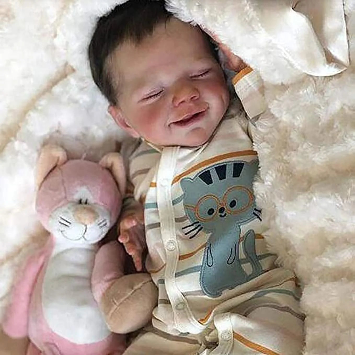 Reborn Baby Boy Dolls, Realistic Newborn Baby Dolls with Soft Vinyl Silicone Full Body, 18" Lifelike Baby Dolls for 3+ Year Old Kids