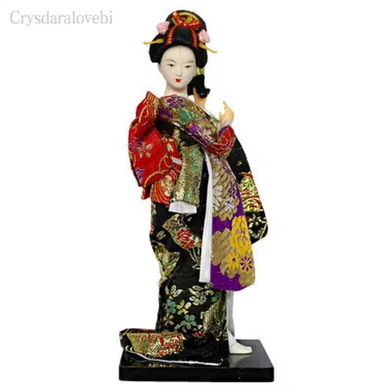 25Cm Statuette Ethnic Japanese Geisha Dolls Kimono Dolls Belle Girl Lady Collection Home Decoration Miniature Figurines