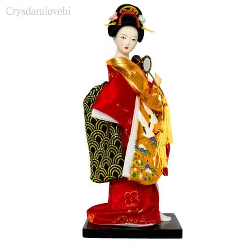 25Cm Statuette Ethnic Japanese Geisha Dolls Kimono Dolls Belle Girl Lady Collection Home Decoration Miniature Figurines
