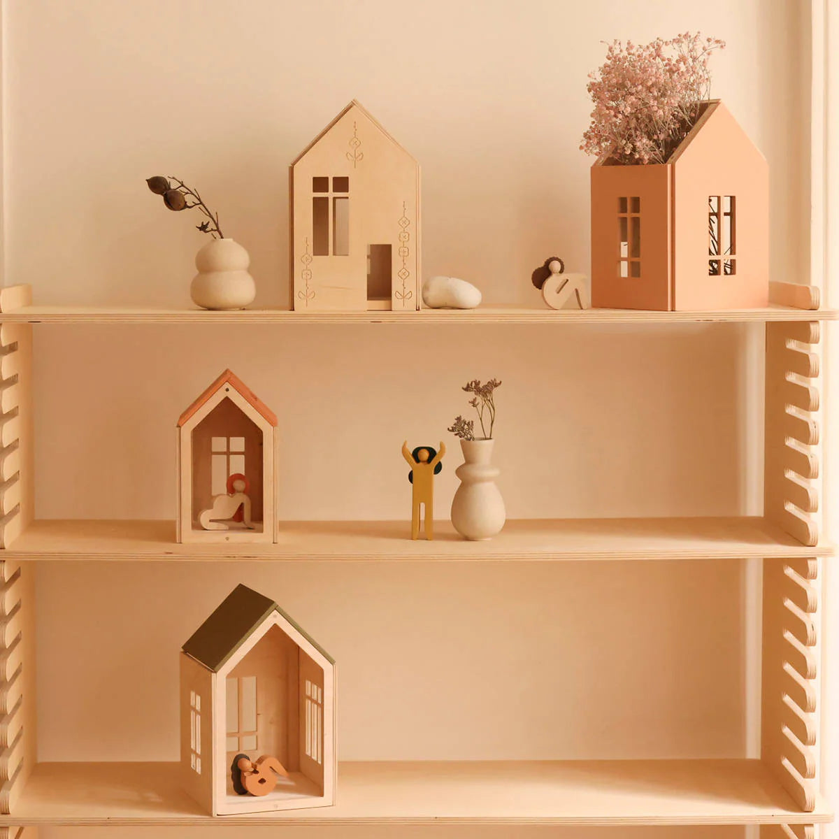 Magnetic Wooden Doll House, Large