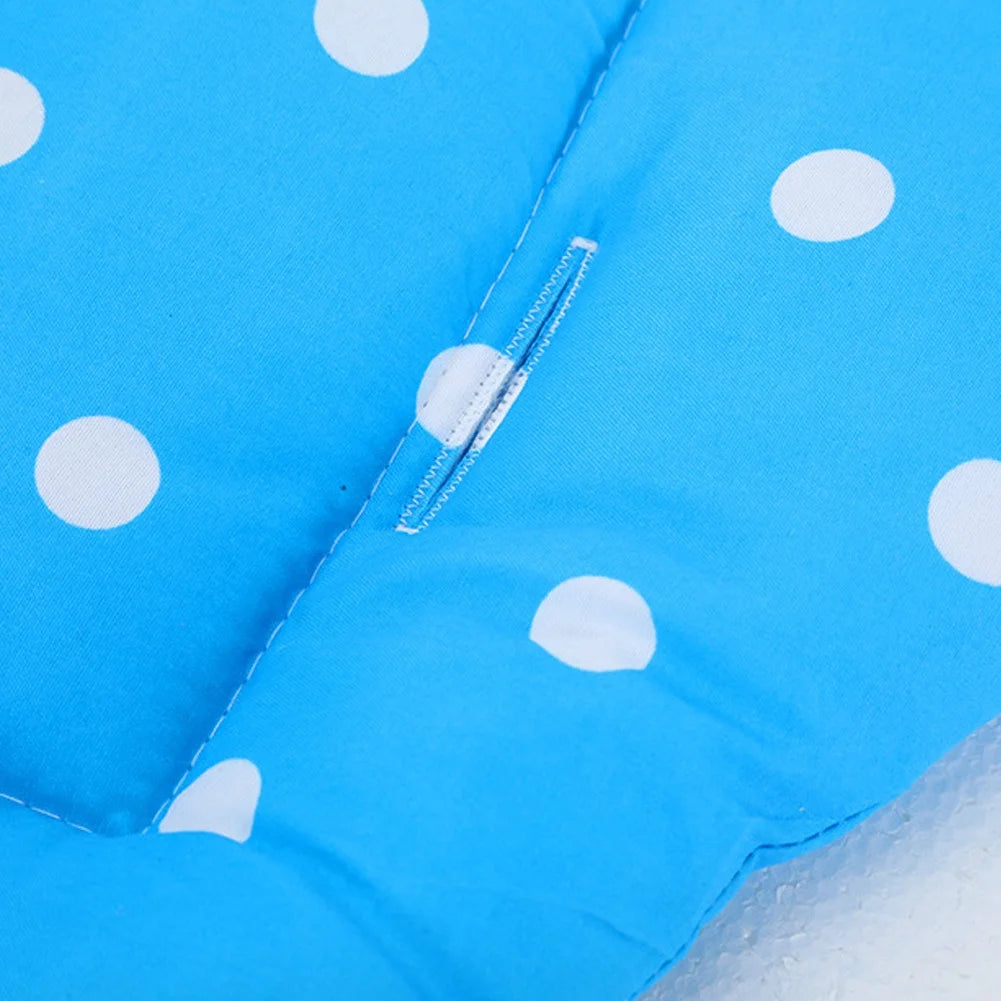 Double-Sided Dot Print Baby Carriage Stroller Seat Cushion Dining Chair Pad Mat