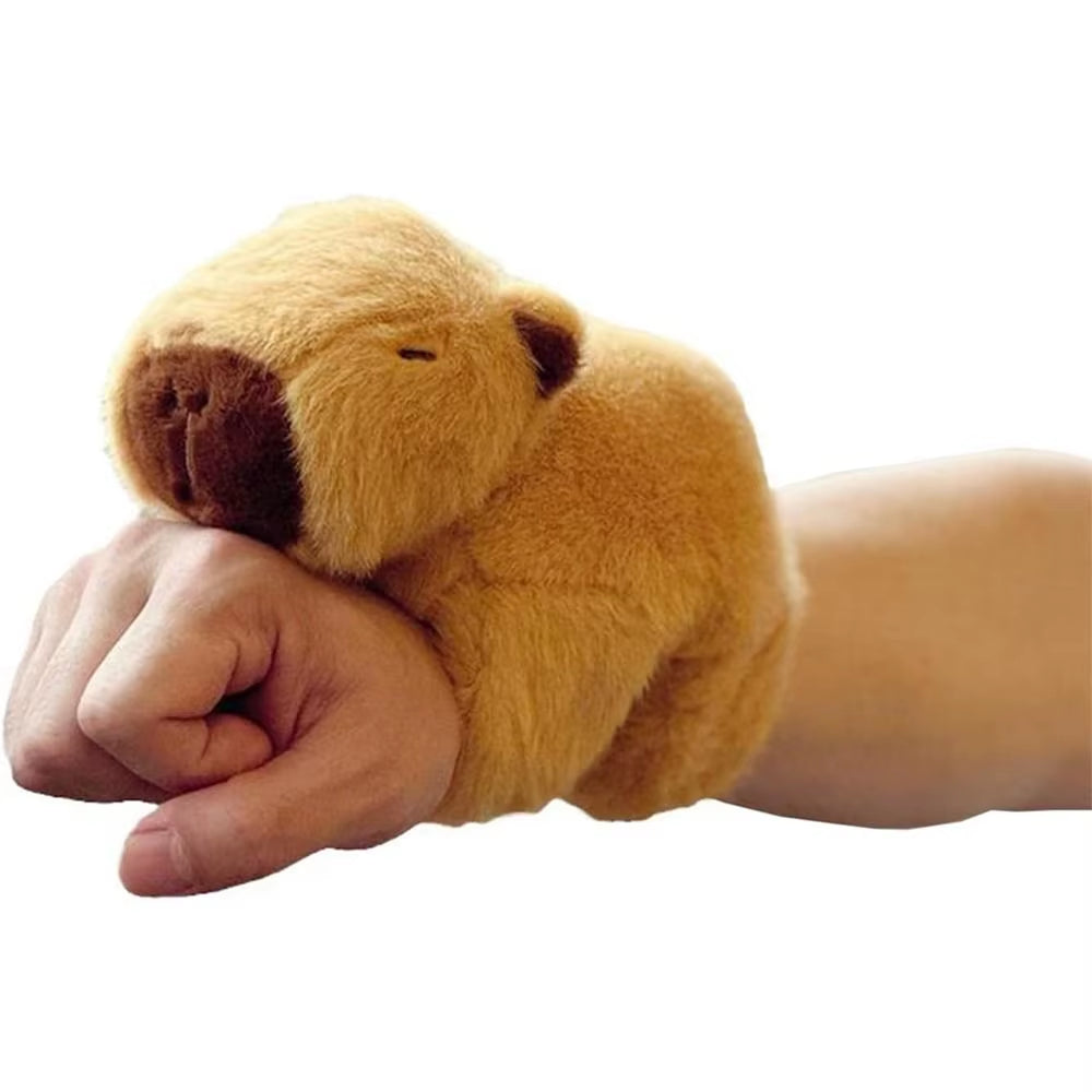 Animal Slap Bracelets Capybara Plush Toy Stuffed Animals Huggers Slap Toy Animal Wristband Interactive Toy Kids Gifts Birthday
