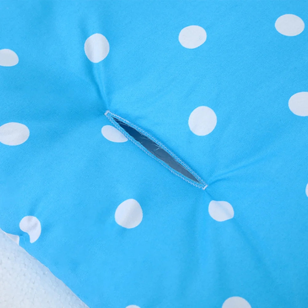 Double-Sided Dot Print Baby Carriage Stroller Seat Cushion Dining Chair Pad Mat