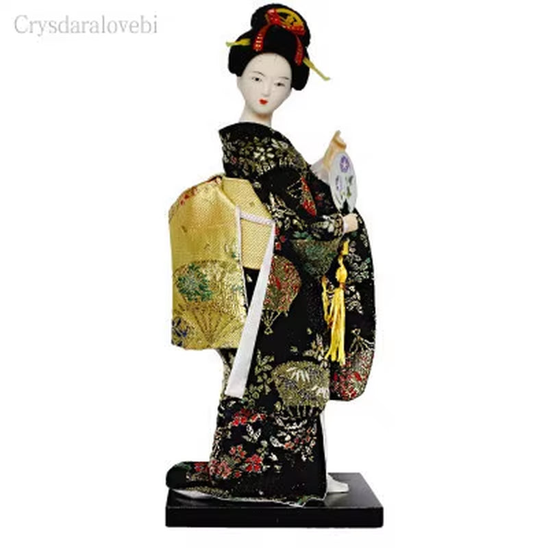 25Cm Statuette Ethnic Japanese Geisha Dolls Kimono Dolls Belle Girl Lady Collection Home Decoration Miniature Figurines