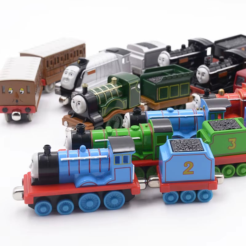 Original Thomas and Friends Lady Percy Mike Rosie Edward Donald Gorden Emily Oil Tank Truck Carriages Metal1:43Train Kids Boytoy