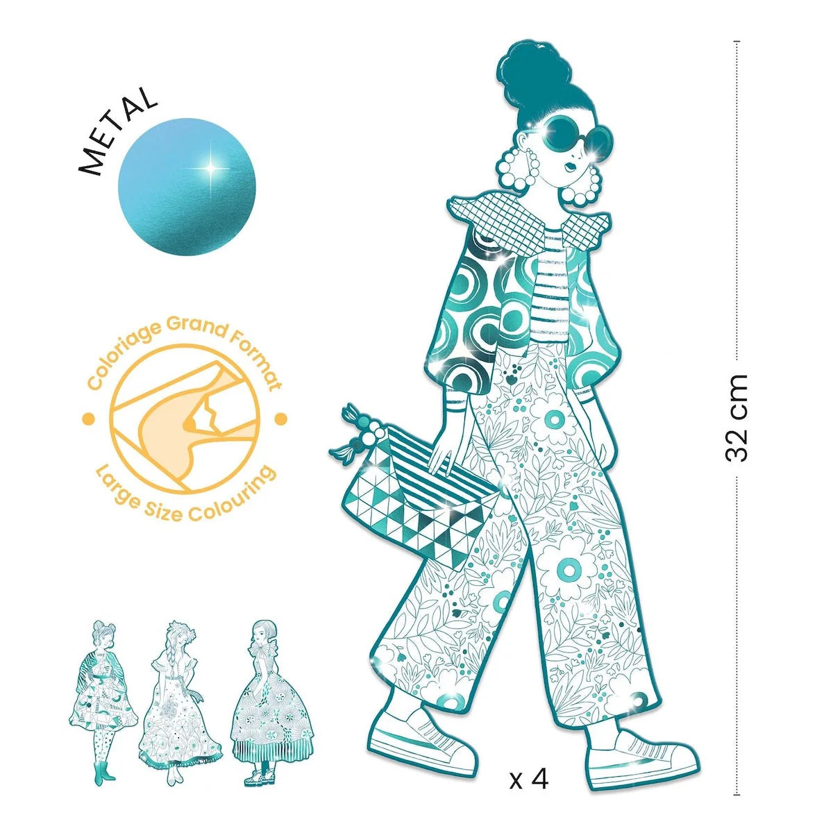 Demoiselle Coloring Paper Dolls
