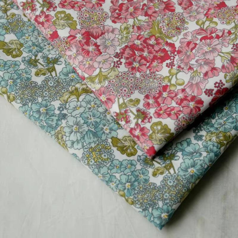 145X50Cm Pastoral Floral Twill Cotton Fabric DIY Children'S Wear Cloth Make Bedding Quilt Decoration Home B