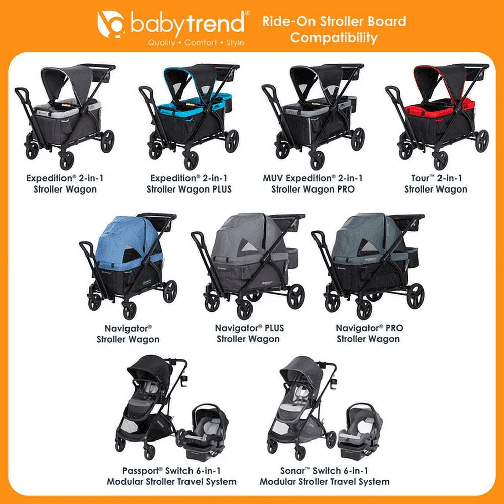 Ride-On Stroller Board, Black