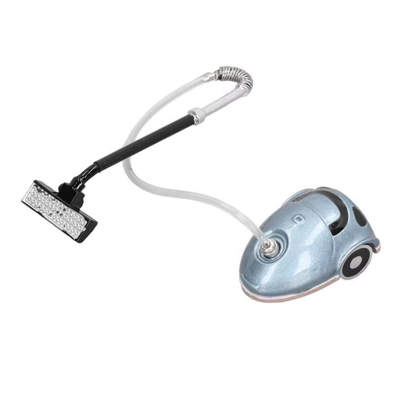 1:12 Dollhouse Vacuum Cleaner Children DIY Miniature Vacuum Cleaner Model Home Appliance Accessory Toy